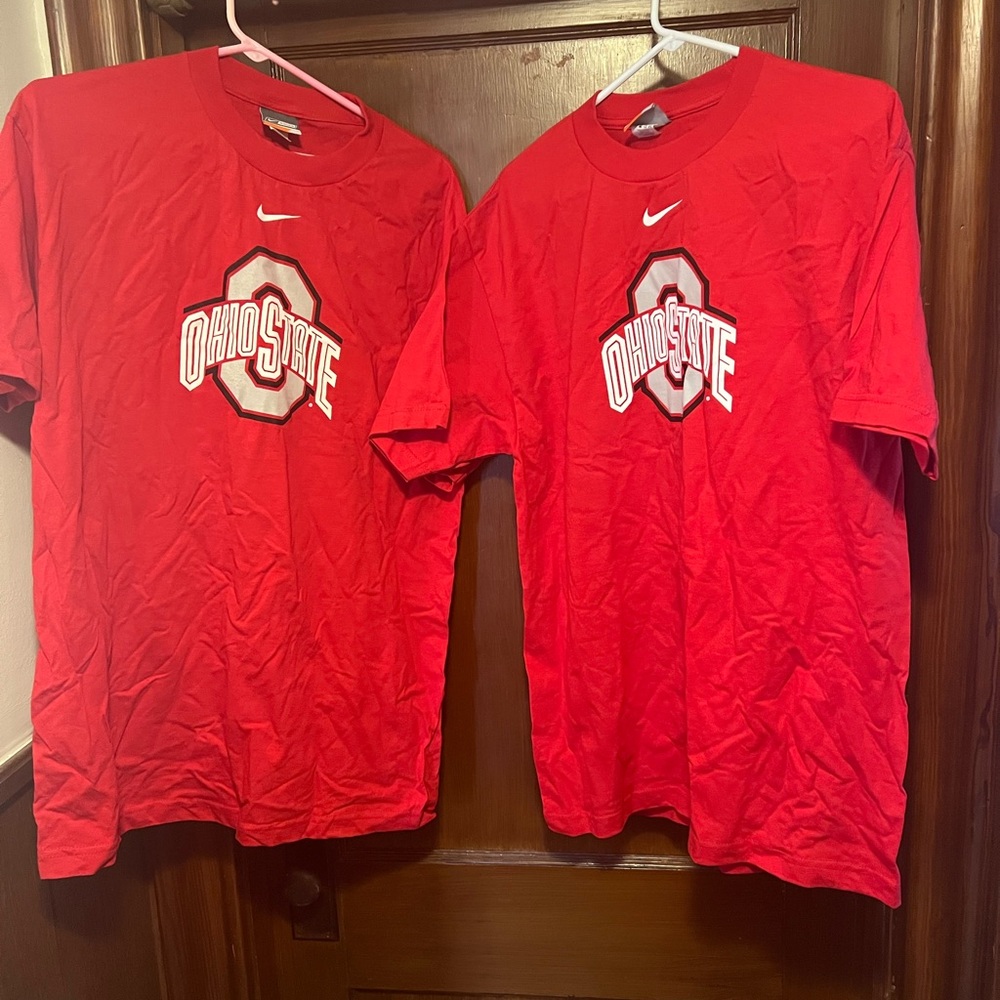 To Ohio stare short sleeve tee shirts  both are size large brand new